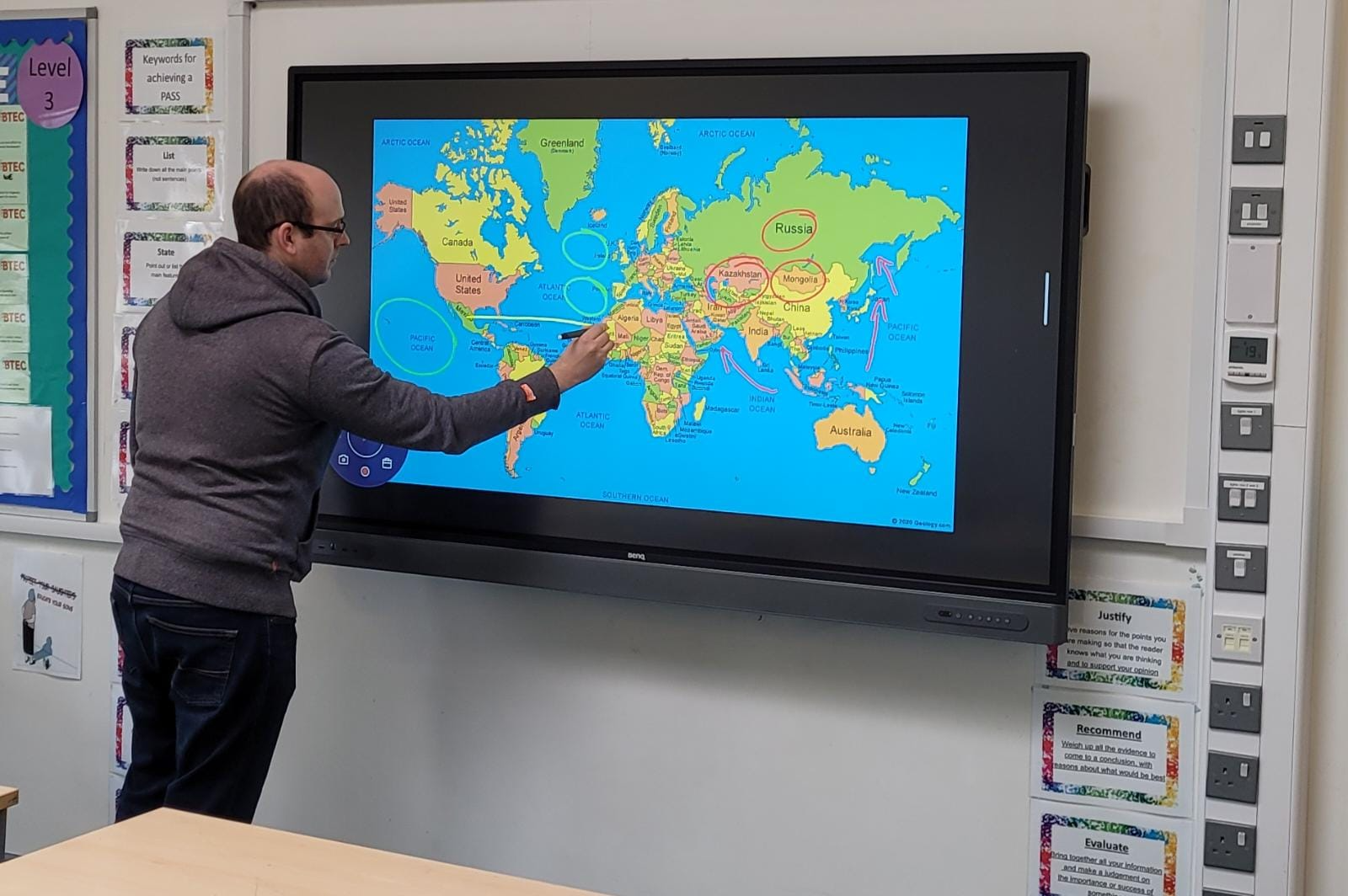 Ortu Federation Trust BenQ interactive display installation